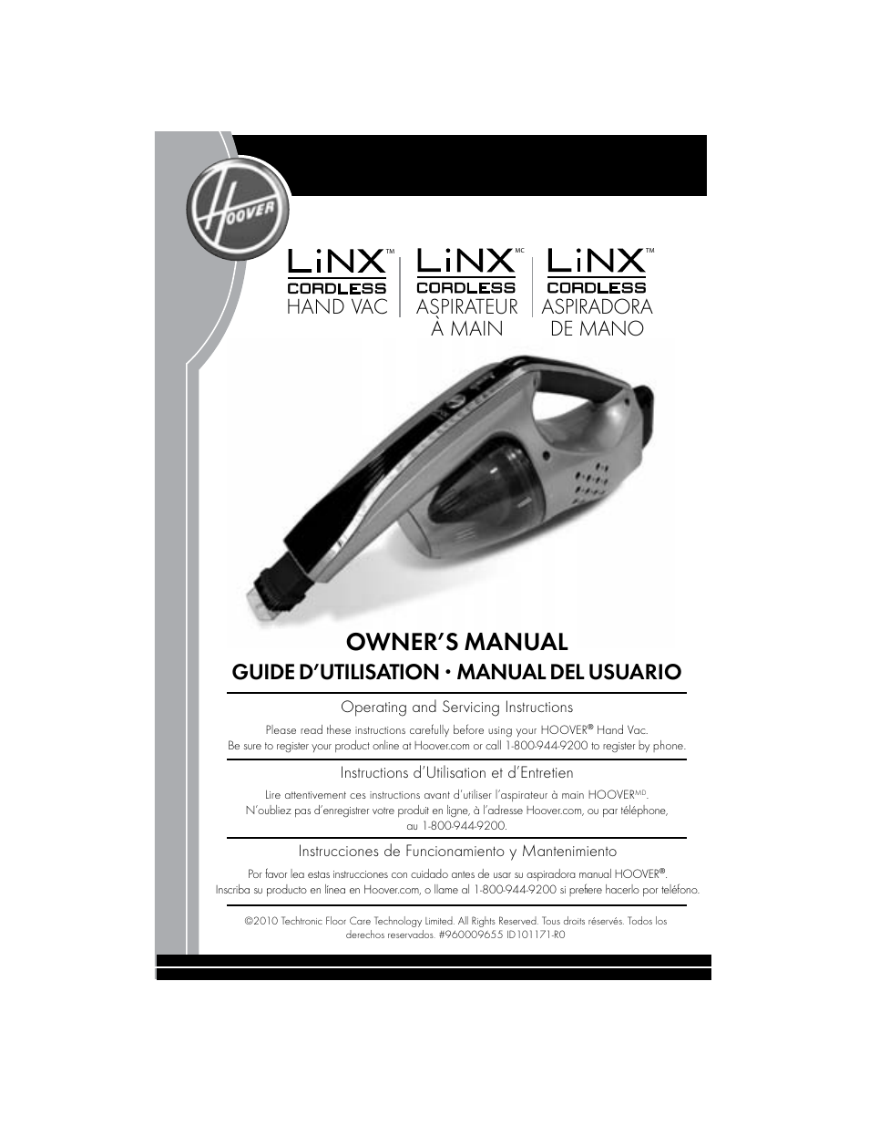 Hoover BH50015 User Manual | 16 pages