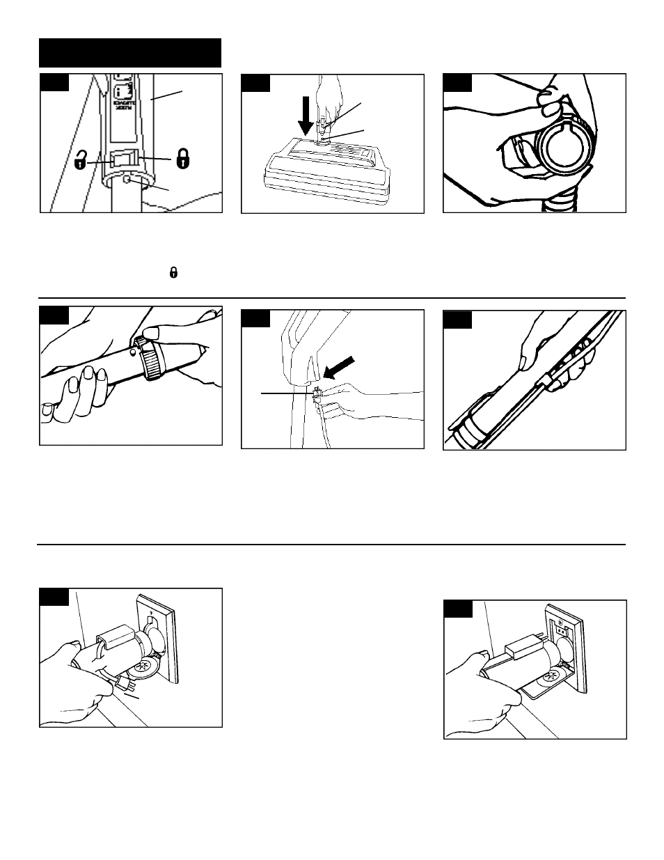 Assembling, Attach corded hose to wall inlet valve | Hoover Vacuum Systems User Manual | Page 4 / 11