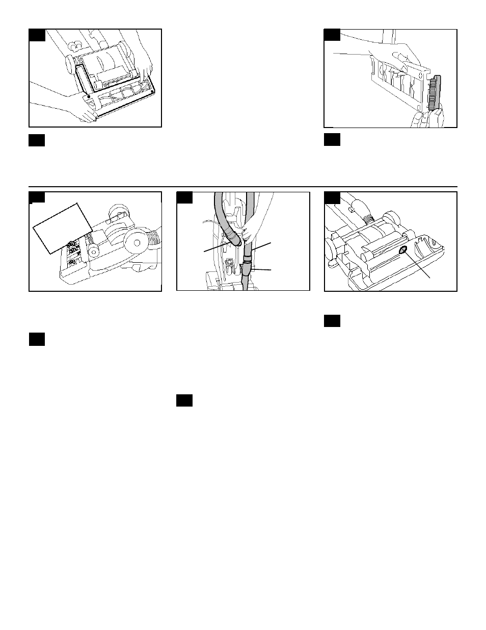 The edge groomers, The agitator brush roll, Clearing blockages | Thermal protector | Hoover WindTunnel User Manual | Page 10 / 12