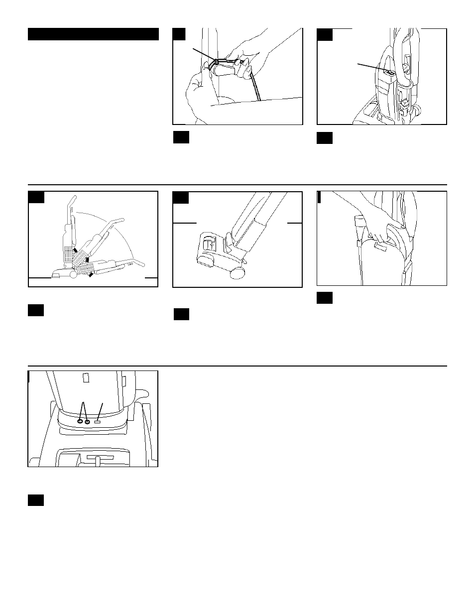 Handle positions, Transporting cleaner, How to use | Embedded dirt finder, Feature | Hoover WindTunnel User Manual | Page 5 / 12