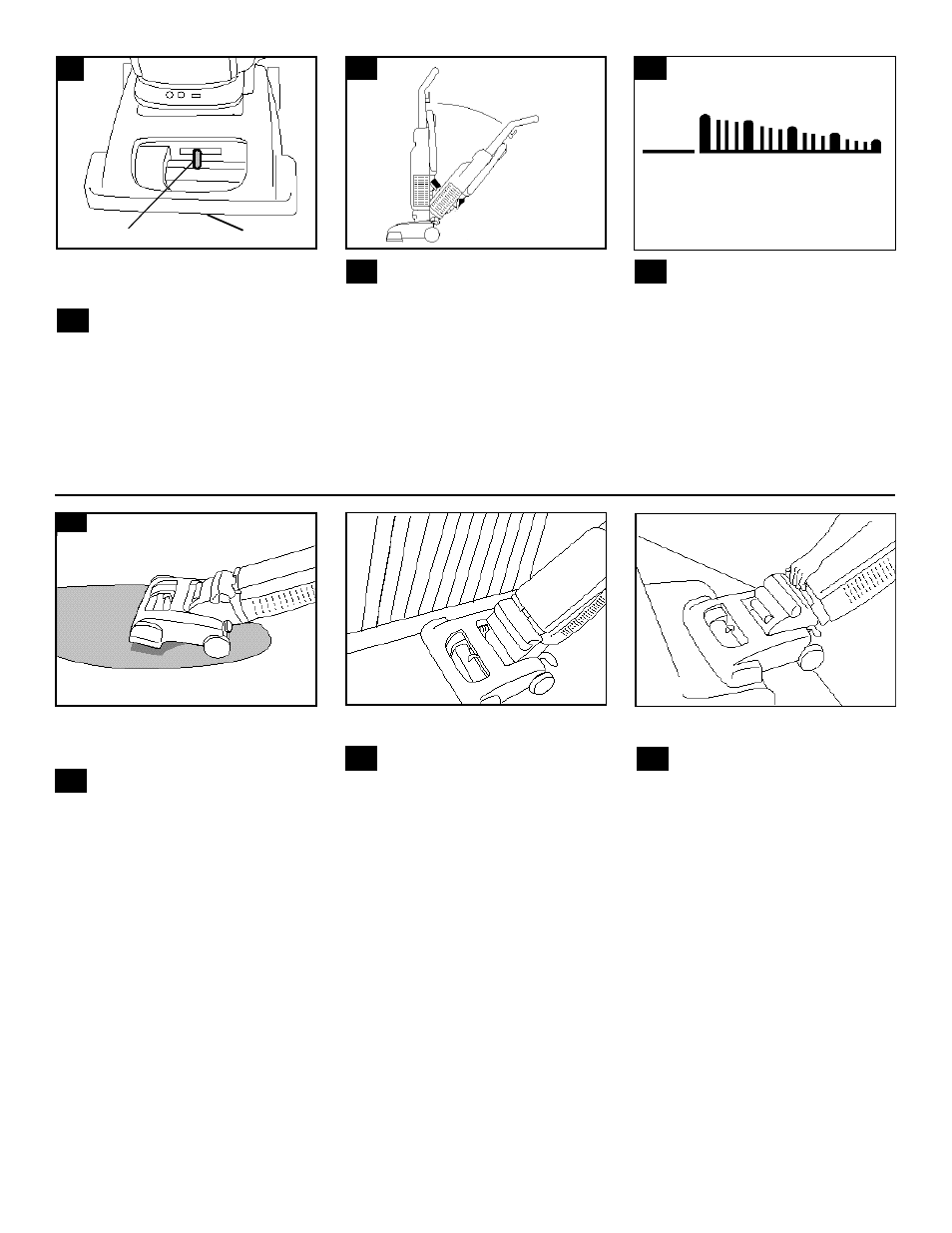 Carpet height adjustment, Edge cleaning stair cleaning, Cleaning lightweight flexible rugs | Hoover WindTunnel User Manual | Page 6 / 12