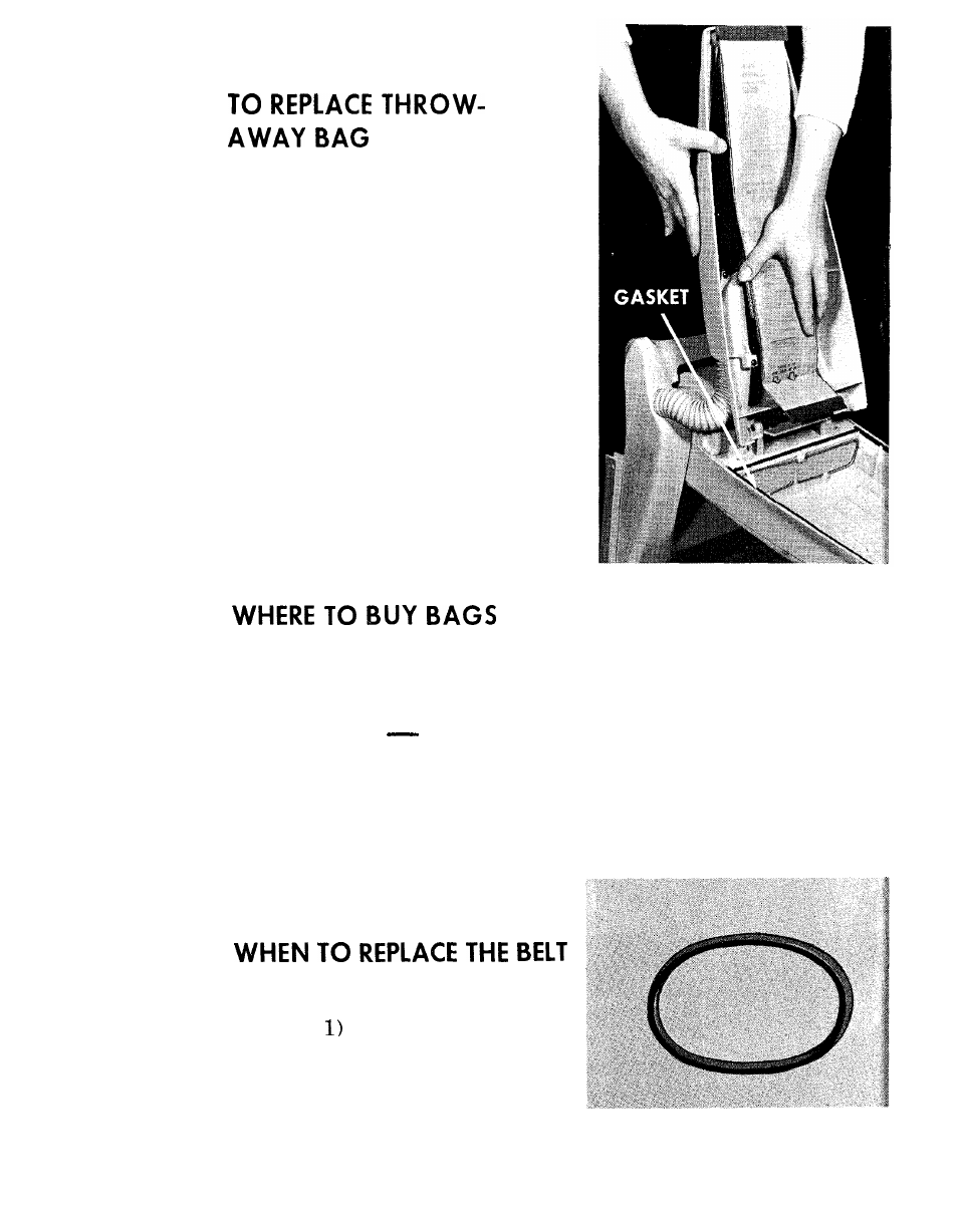 The belt | Hoover 1100 User Manual | Page 10 / 16