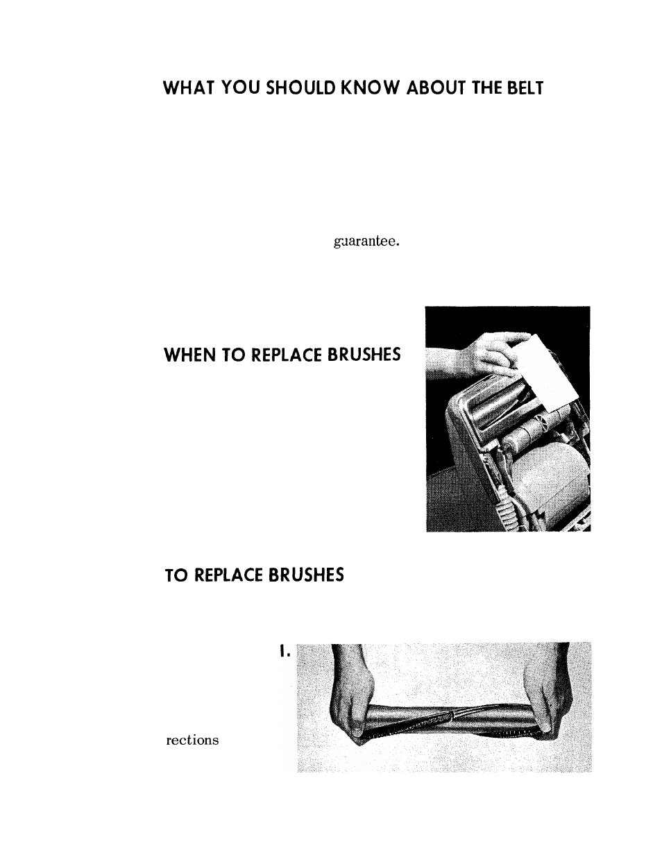 The brushes | Hoover 1100 User Manual | Page 12 / 16