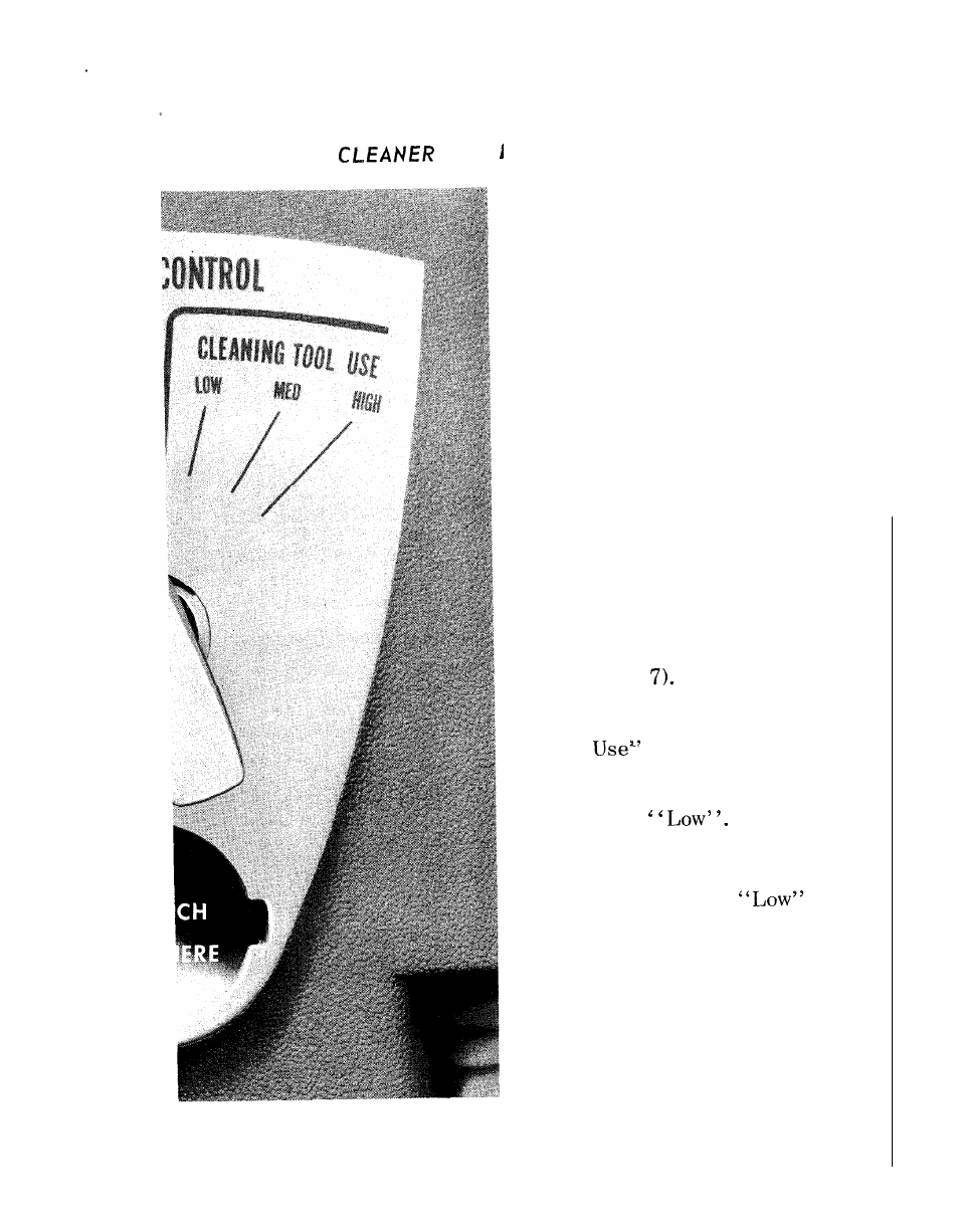 Hoover dial-a-matic cleaner, Set the dial for cleaning tools | Hoover 1100 User Manual | Page 5 / 16
