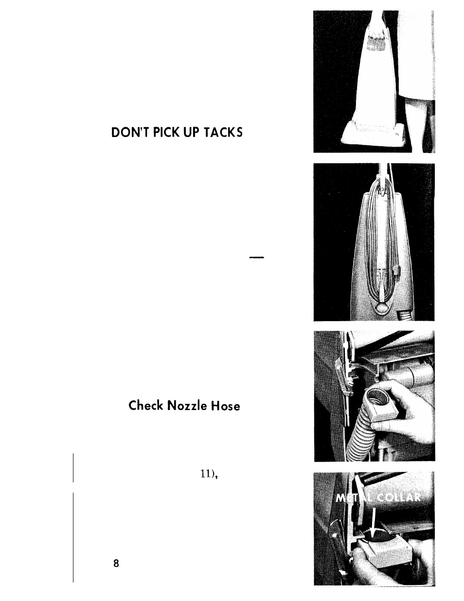 Helpful hints | Hoover 1100 User Manual | Page 8 / 16