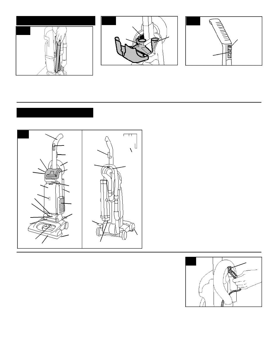 How to use, Cleaner description, On-off switch | Polarized plug, Cord clip, Step iii position tools | Hoover WindTunnel Upright Bag Vacuum Cleaner User Manual | Page 5 / 14