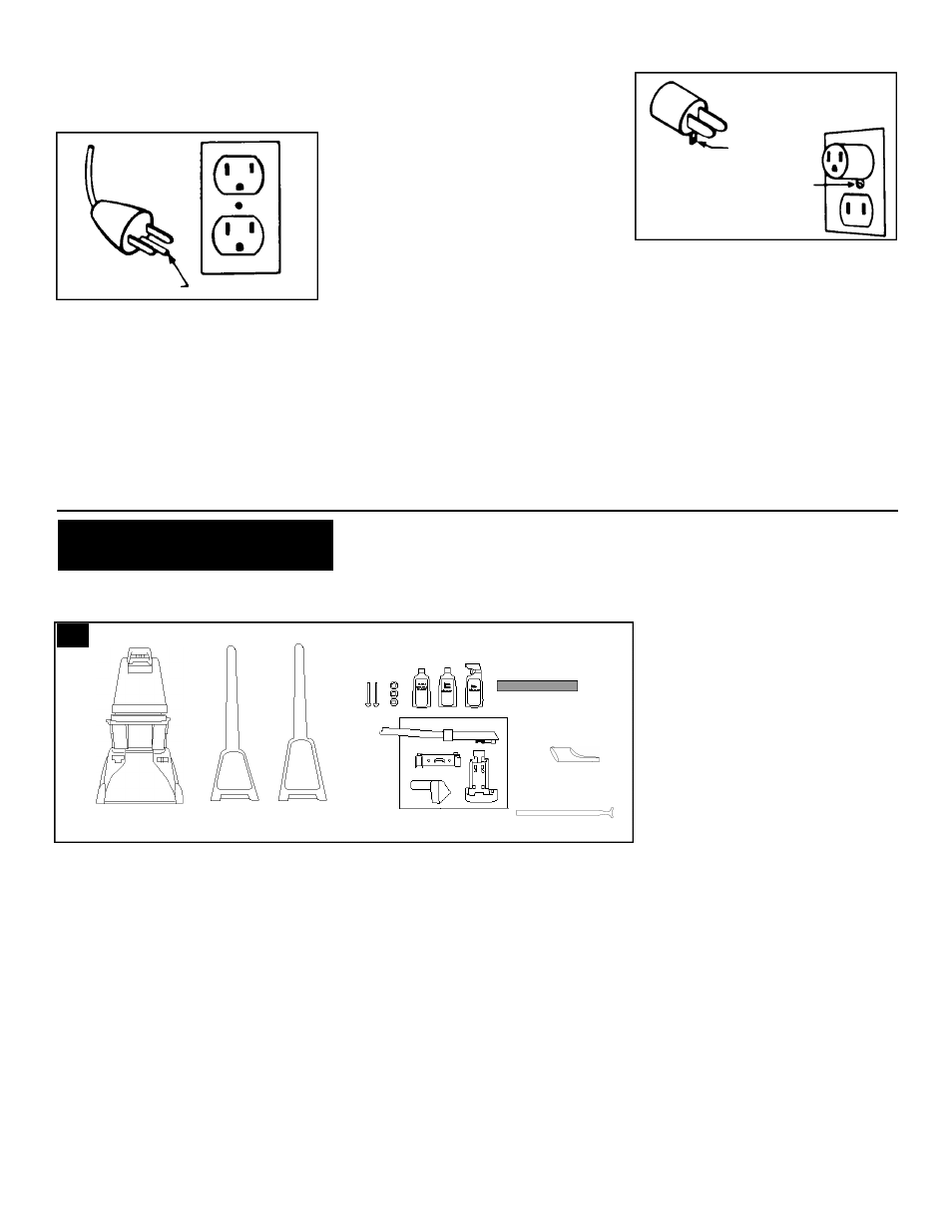 Danger, Grounding instructions, Assembly | Carton contents | Hoover LS User Manual | Page 3 / 15