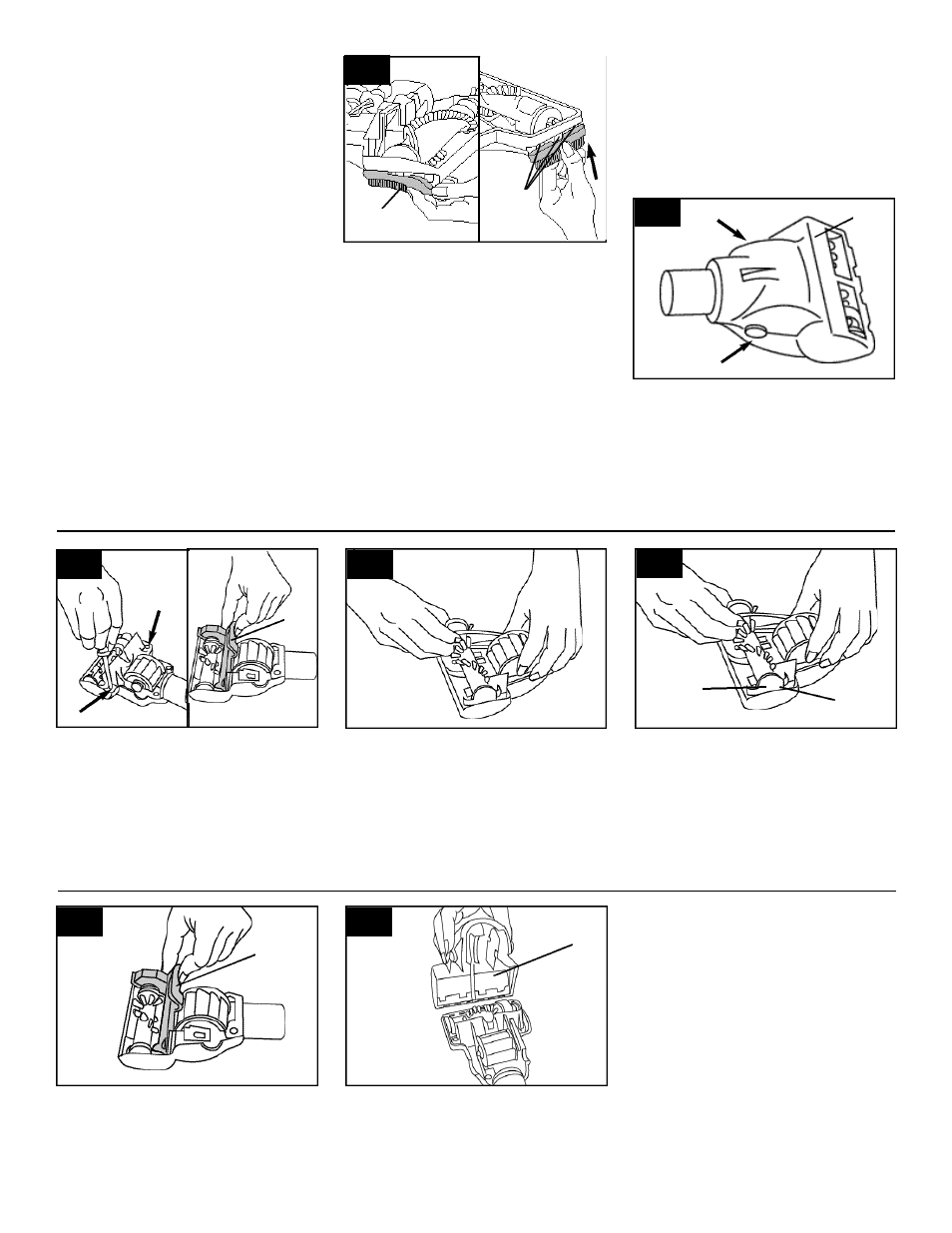 Edge groomer replacement, Powered hand tool agitator brush roll replacement | Hoover WindTunnel Wind Tunnel Canister Cleaner with Powered Hand Tool User Manual | Page 11 / 14