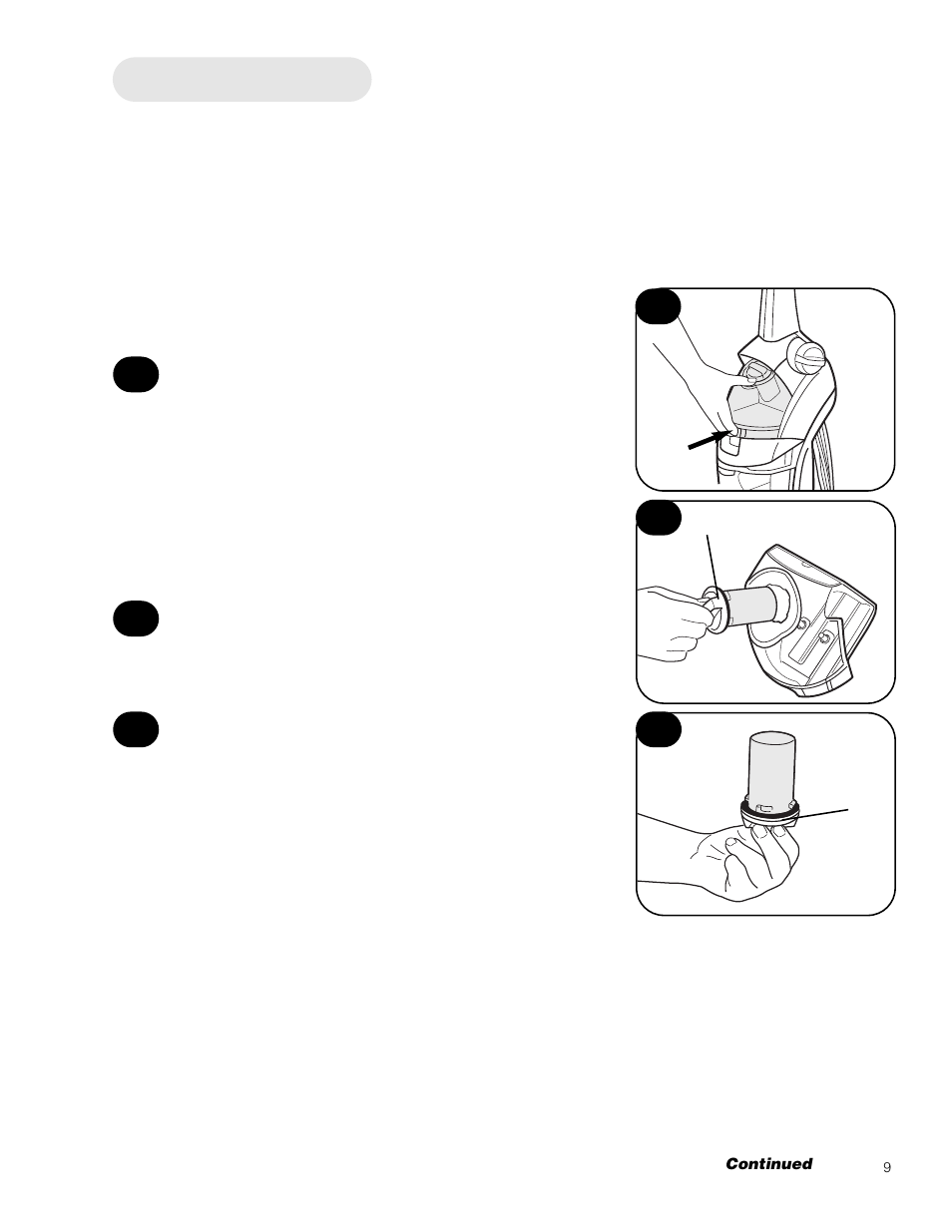 The tanks | Hoover 500 User Manual | Page 9 / 19