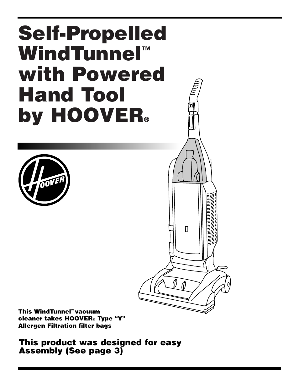 Hoover WindTunnel Wind Tunnel vacuum cleaner User Manual | 32 pages