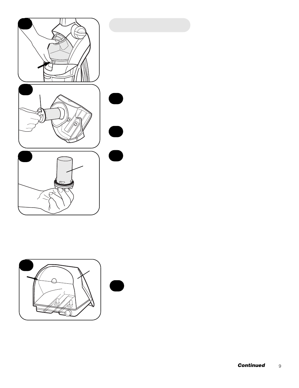 The tanks | Hoover FloorMate Floor Mate SpinScrub Hard Floor Cleaner with portable tool kit User Manual | Page 9 / 20