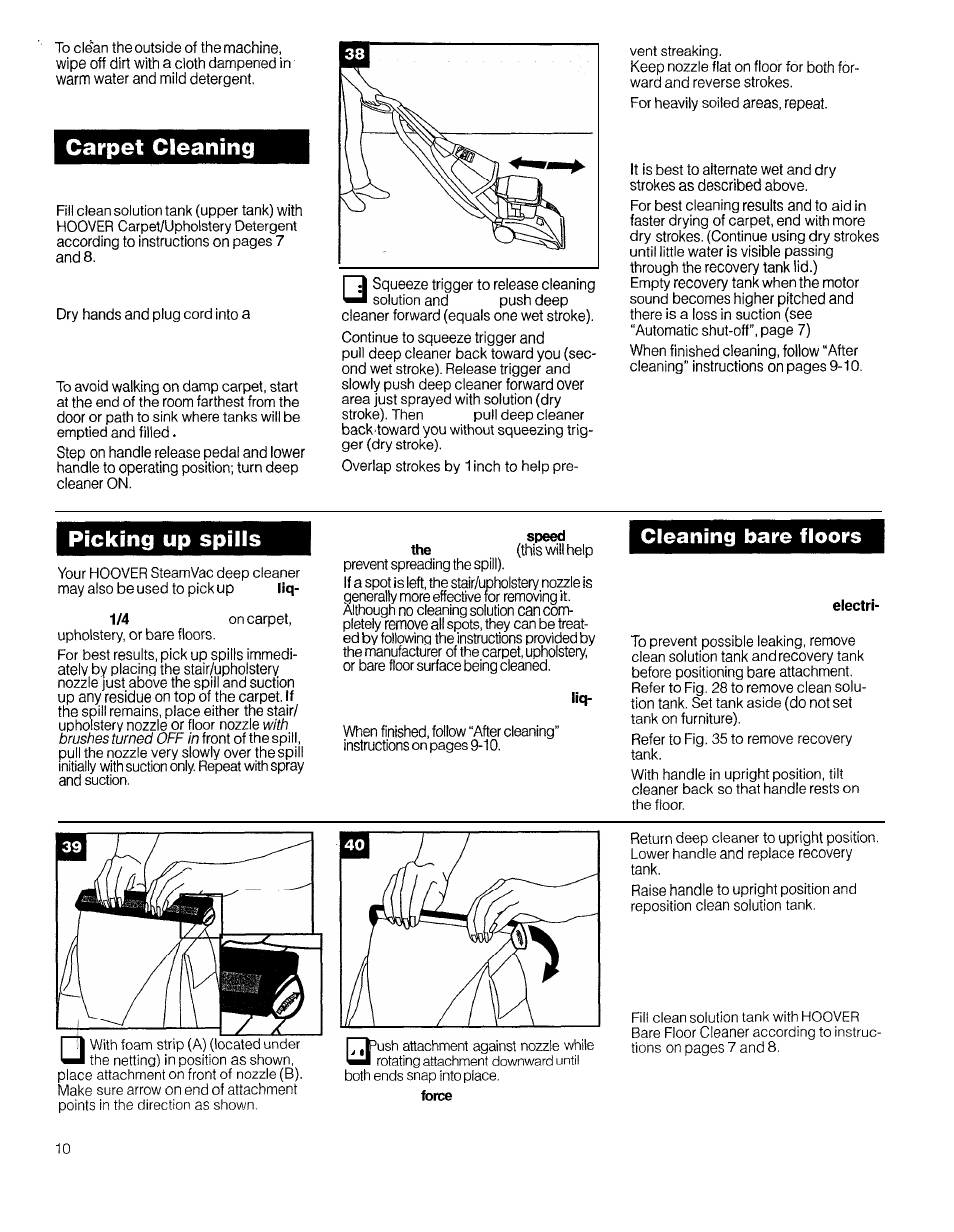 How to attach bare floor attachment | Hoover Ultra Plus User Manual | Page 10 / 14