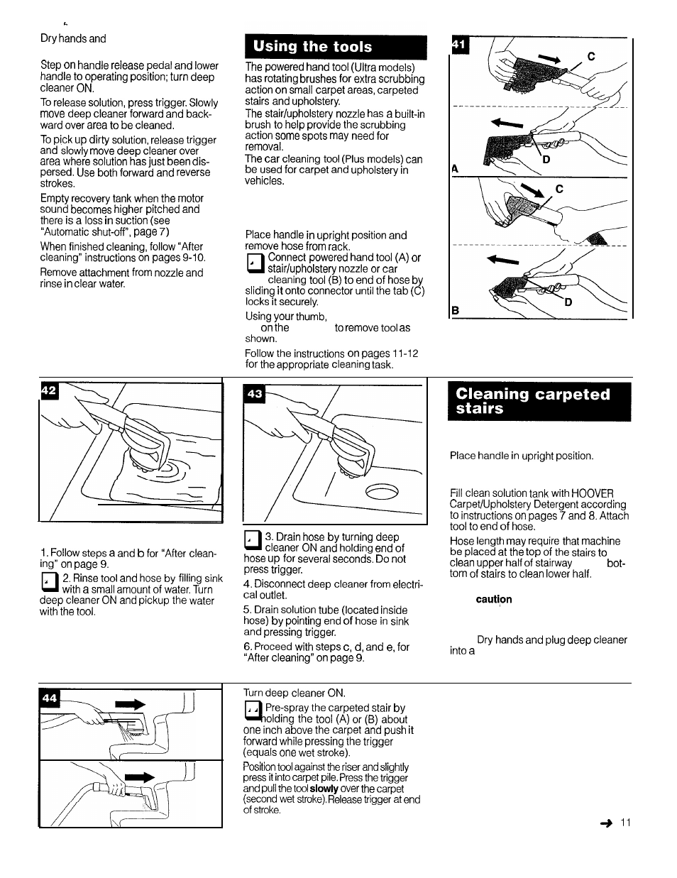 How to attach tool, After using tool, Continued | Hoover Ultra Plus User Manual | Page 11 / 14