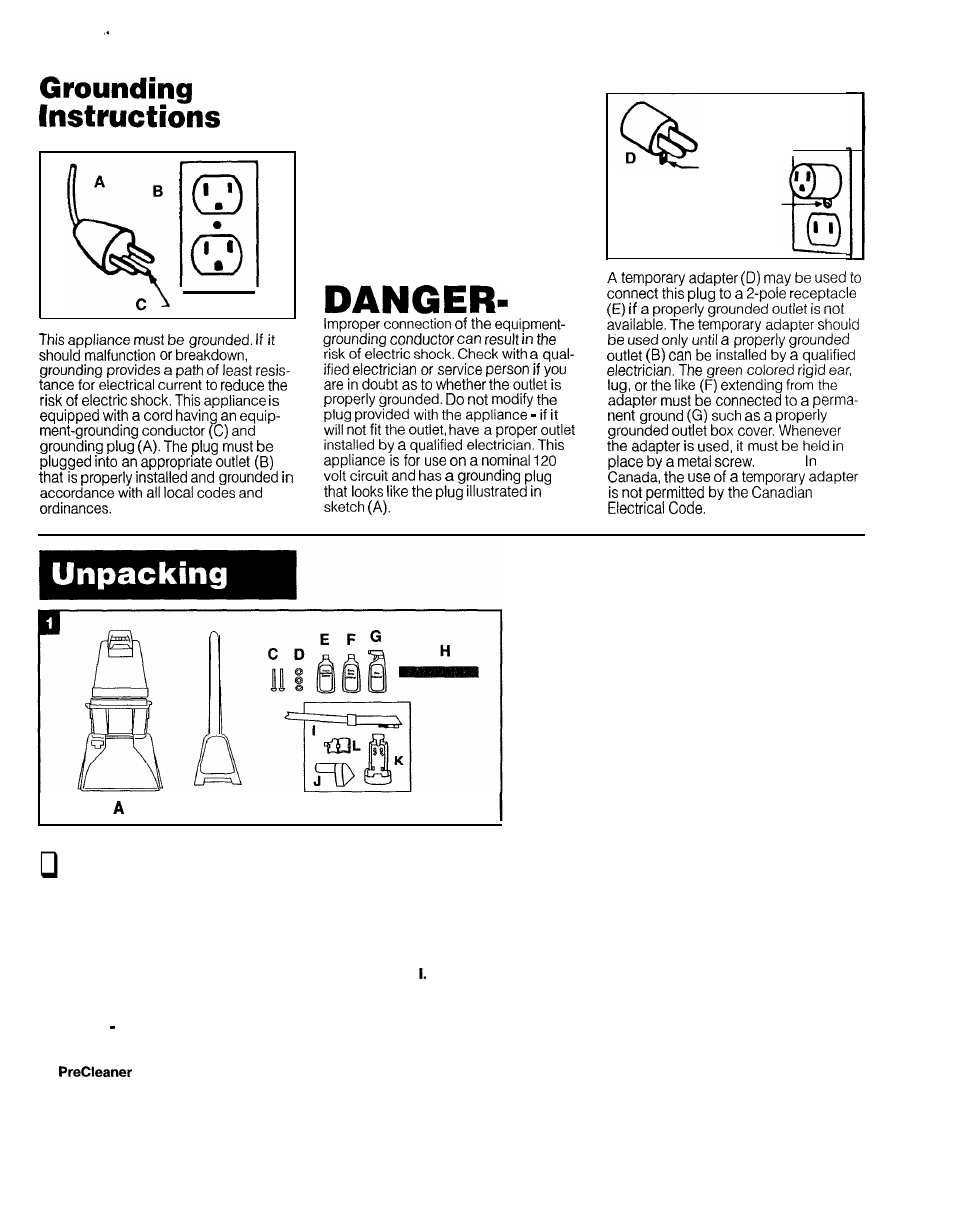 0i i | Hoover Ultra Plus User Manual | Page 3 / 14