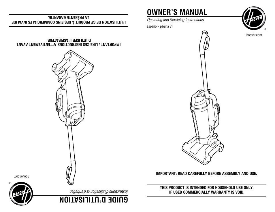 Hoover #960009657 User Manual | 22 pages