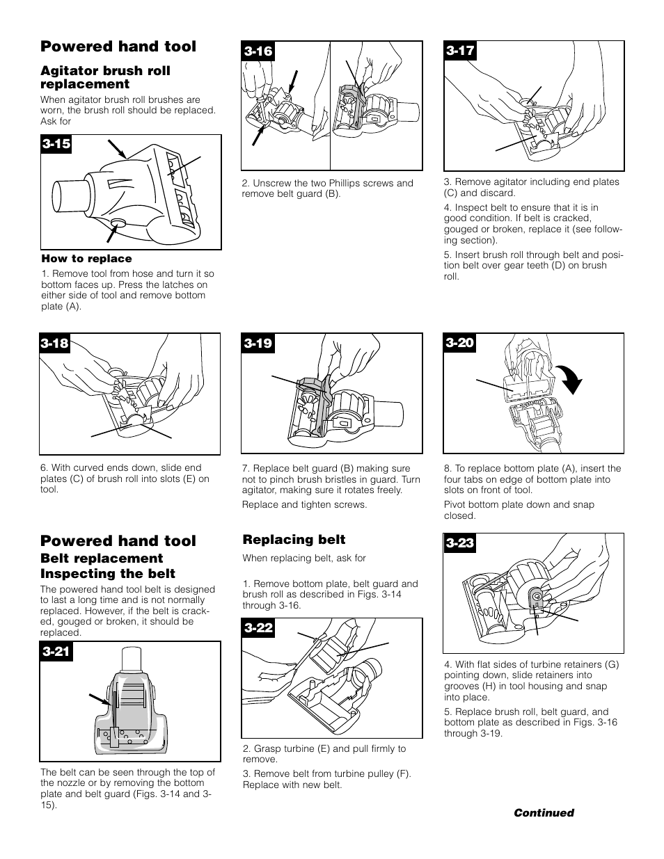 Powered hand tool | Hoover 4600 User Manual | Page 9 / 12