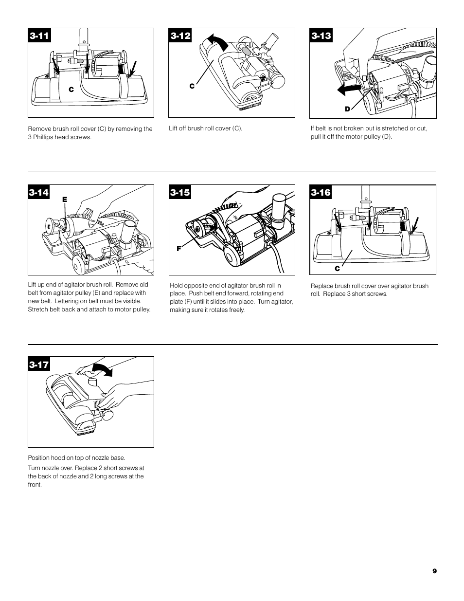 Hoover S3670 User Manual | Page 9 / 29