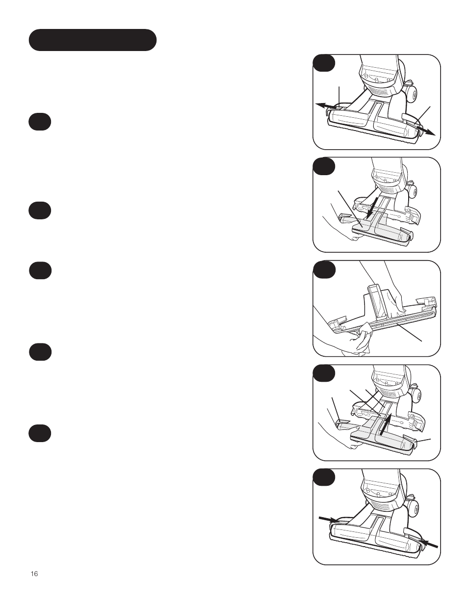 Maintenance | Hoover 800 User Manual | Page 16 / 20