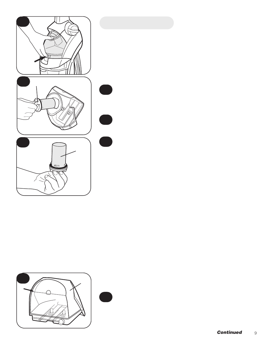 The tanks | Hoover 800 User Manual | Page 9 / 20