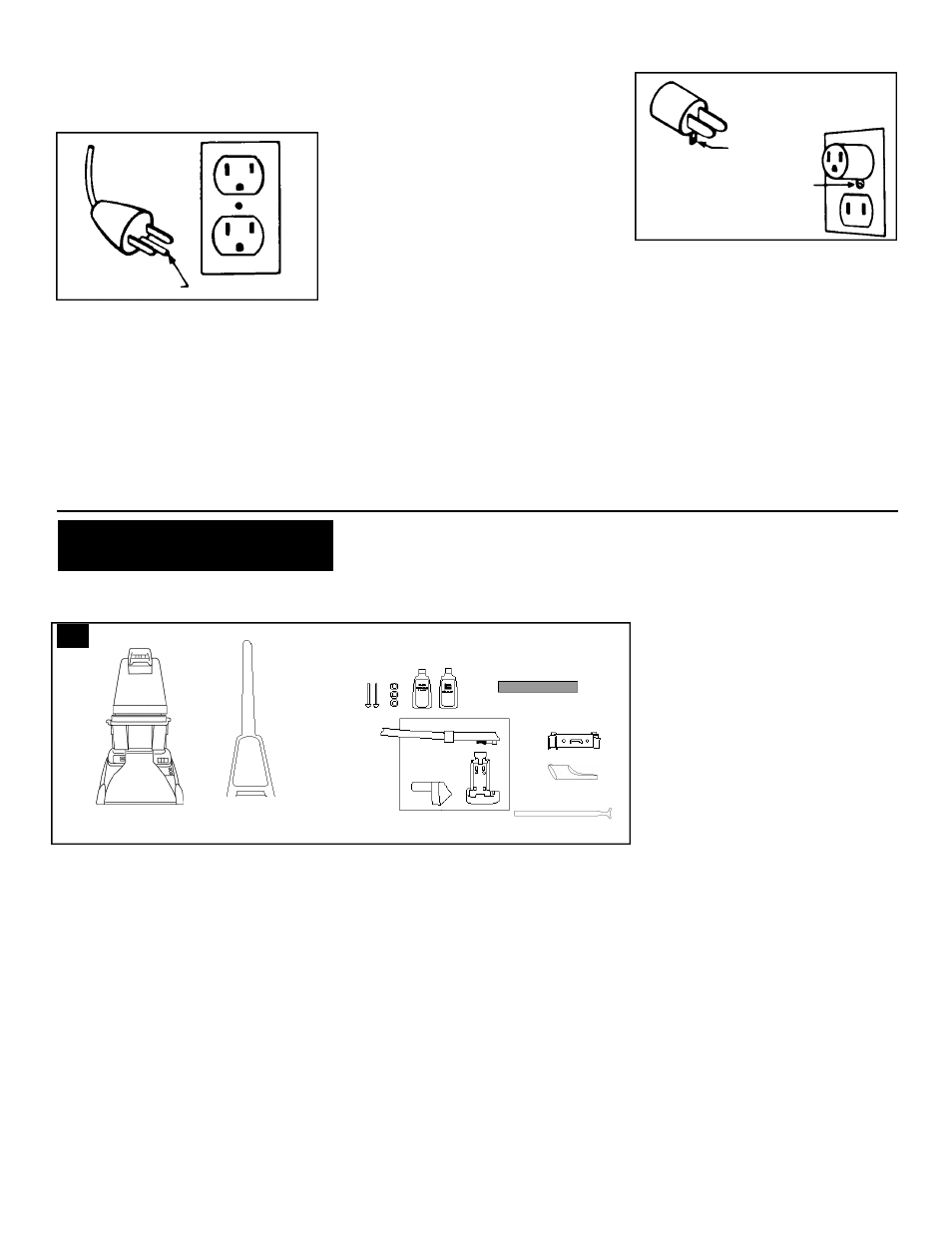 Danger, Grounding instructions, Assembly | Carton contents | Hoover SpinScrub User Manual | Page 3 / 16