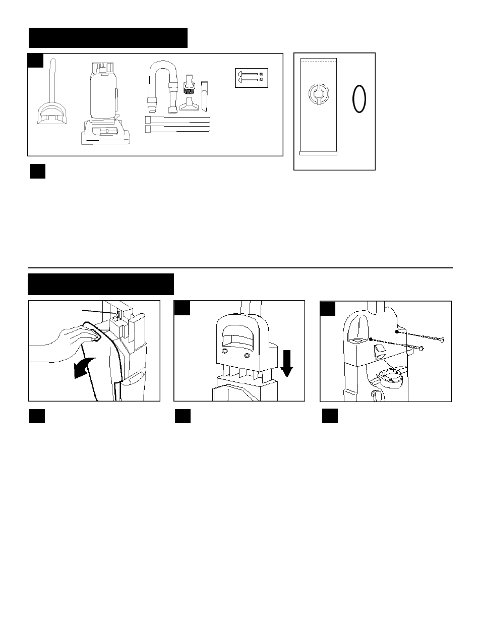 Step 1 unpack carton, Step ii attach handle | Hoover Wind Tunnel User Manual | Page 2 / 24