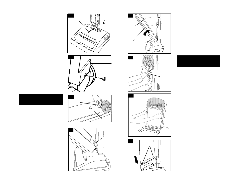 Step 6: attach paper bag, Step 4: attach bag compartment | Hoover Limited User Manual | Page 5 / 15