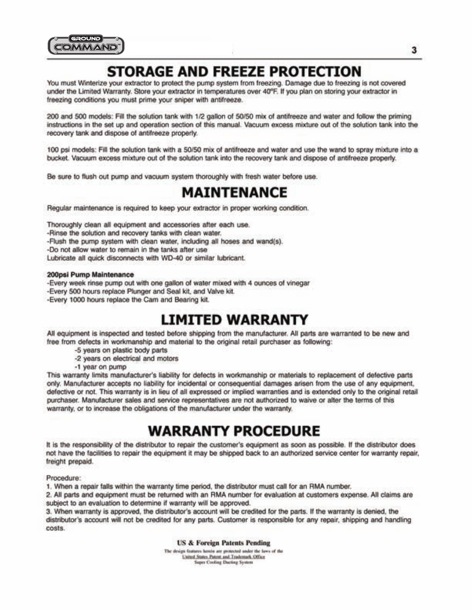 Hoover GROIUND COMMAND 961130016 User Manual | Page 4 / 10