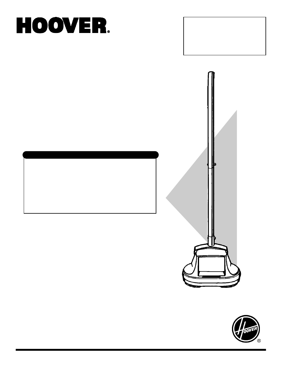 Hoover FloorMAX Hard Floor Machine User Manual | 8 pages