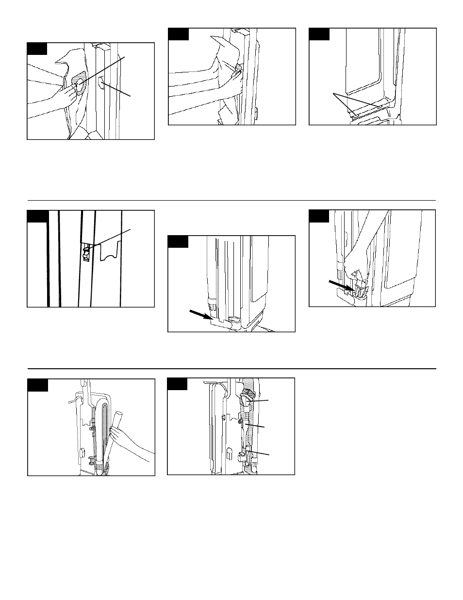 Attach hose and tools, Attach filter bag | Hoover Breathe Easy User Manual | Page 6 / 15