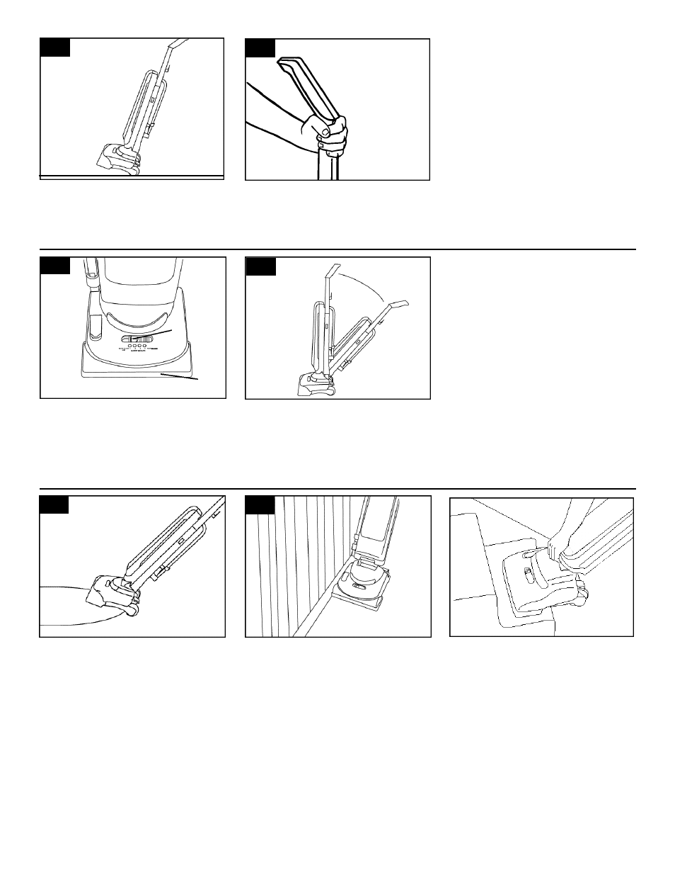 Transporting cleaner carpet height adjustment, Cleaning lightweight rugs edge cleaning, Stair cleaning | Hoover Breathe Easy User Manual | Page 8 / 15