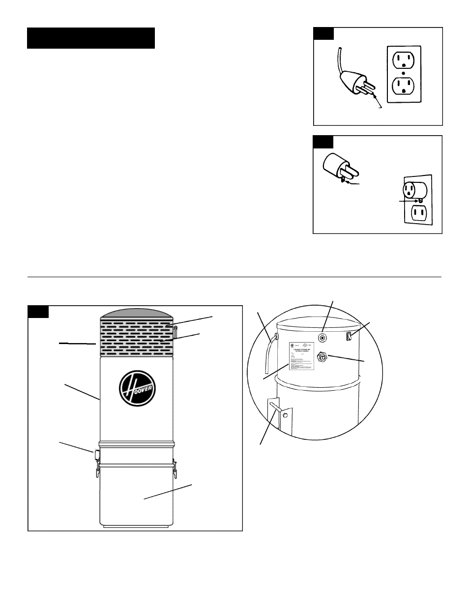 Assembly, Grounding instructions, Danger | Description | Hoover S5640 User Manual | Page 3 / 5