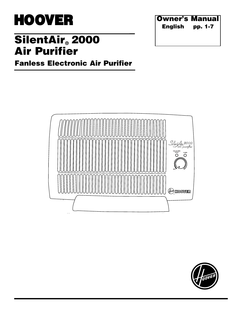 Hoover SilentAir 2000 User Manual | 8 pages