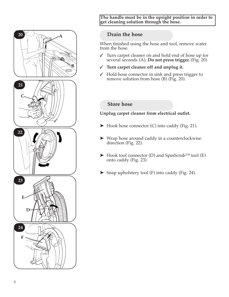 Hoover SteamVac Y Series User Manual | Page 8 / 28