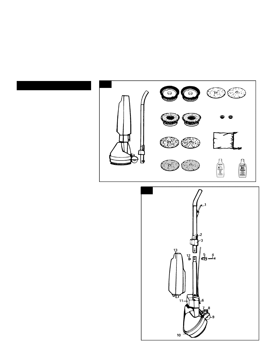 Assembly, Questions or concerns, Carton contents | Description | Hoover FloorMAX Supreme User Manual | Page 3 / 10