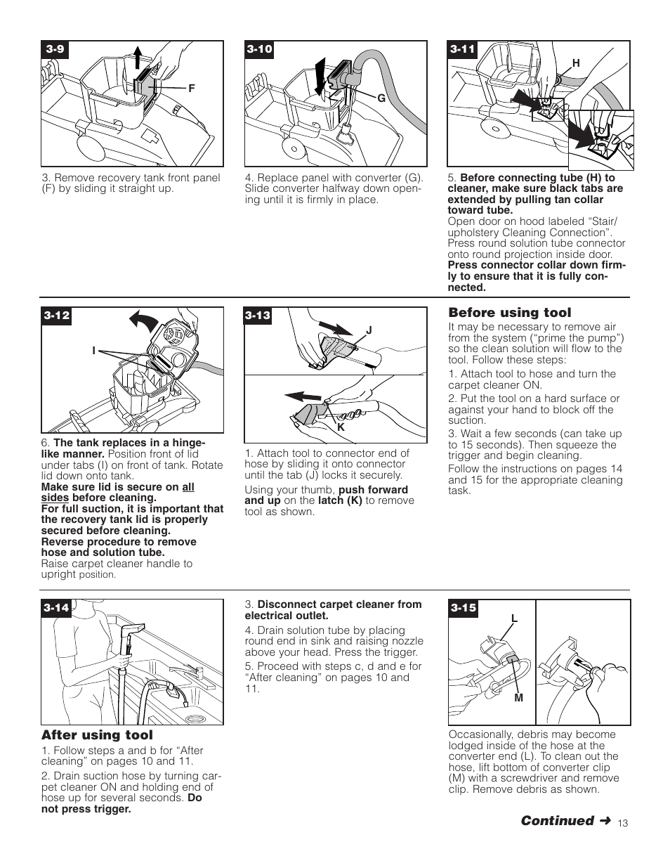 Hoover Carpet Cleaner User Manual | Page 13 / 40