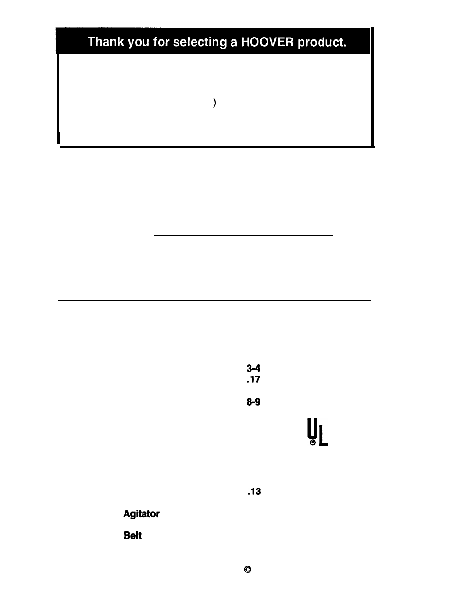 Save, Fill in and retain, Index | Hoover 53395 User Manual | Page 2 / 19