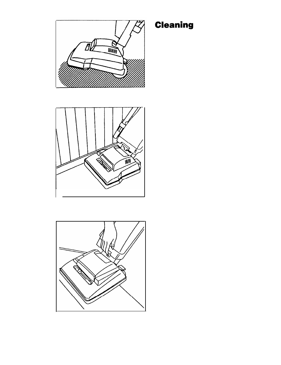 Lightweight flexible rugs, Edge cleaning, Stair cleaning | Hoover S1223 User Manual | Page 17 / 30