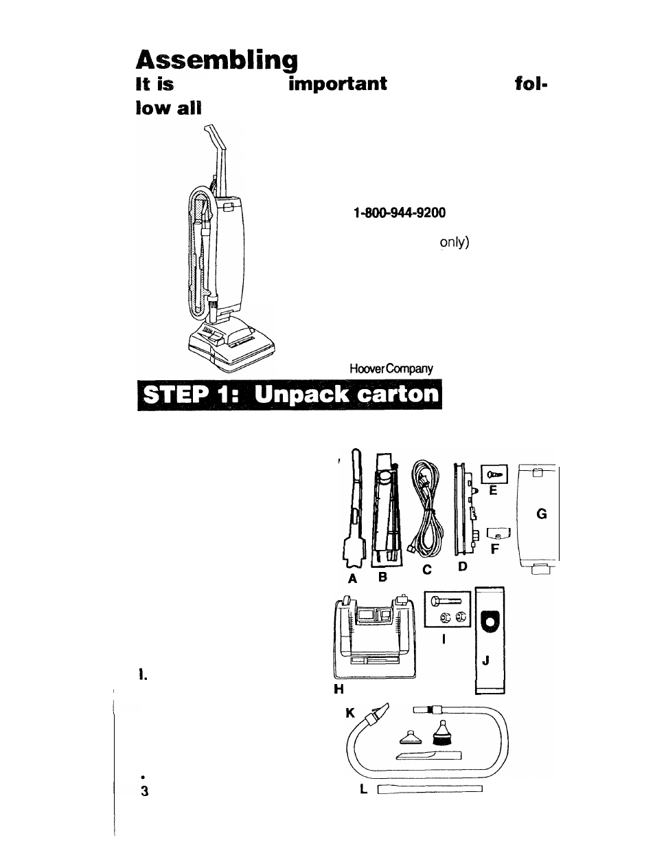 Cleaner | Hoover S1223 User Manual | Page 4 / 30