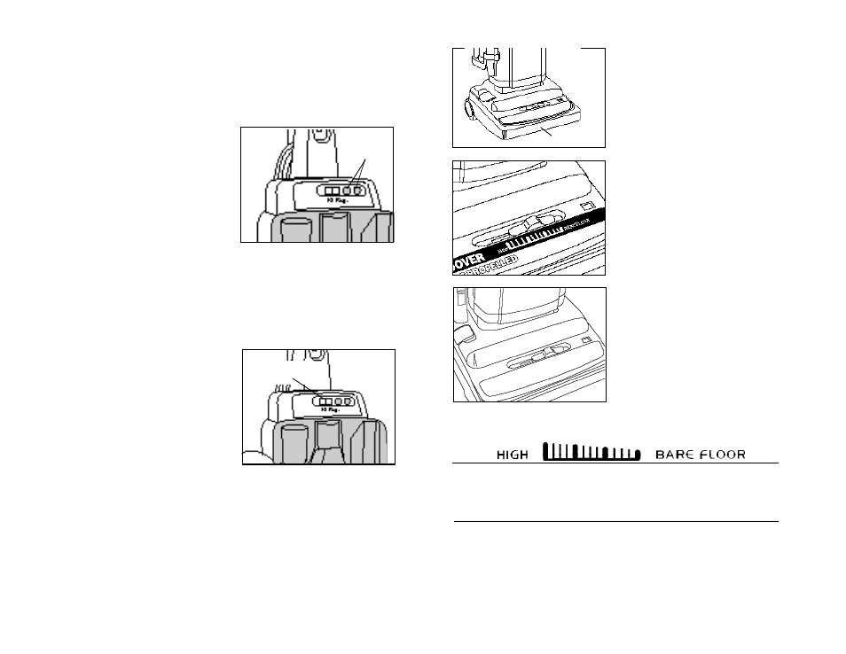 Adjustment for carpet pile height, Embedded dirt finder™ feature | Hoover R3 7-96 User Manual | Page 6 / 14