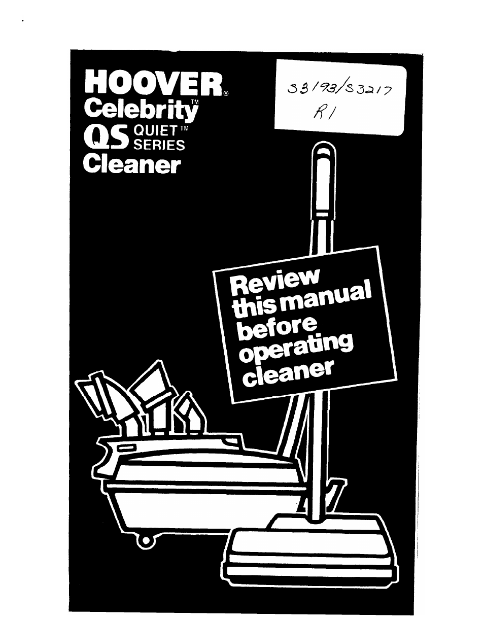 Hoover Vacuum Cleaners User Manual | 20 pages