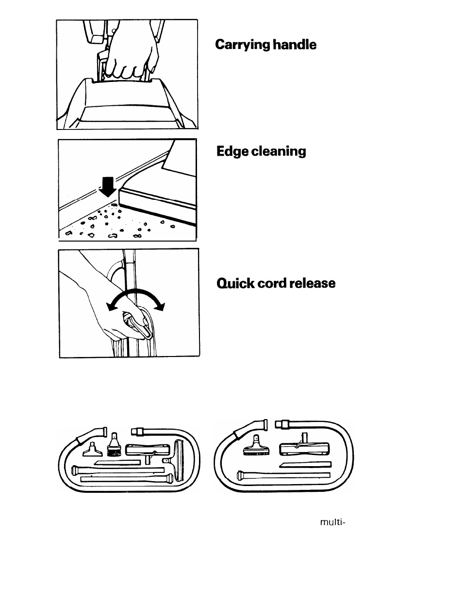 Special features, Cleaning tools | Hoover S1211 User Manual | Page 11 / 24