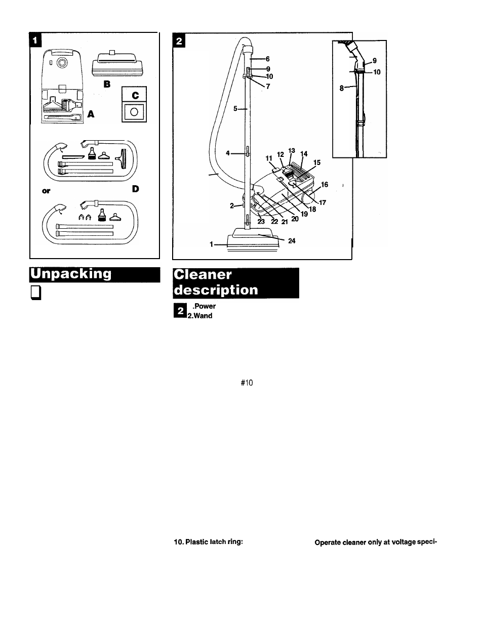 Hoover Power Nozzle User Manual | Page 2 / 9