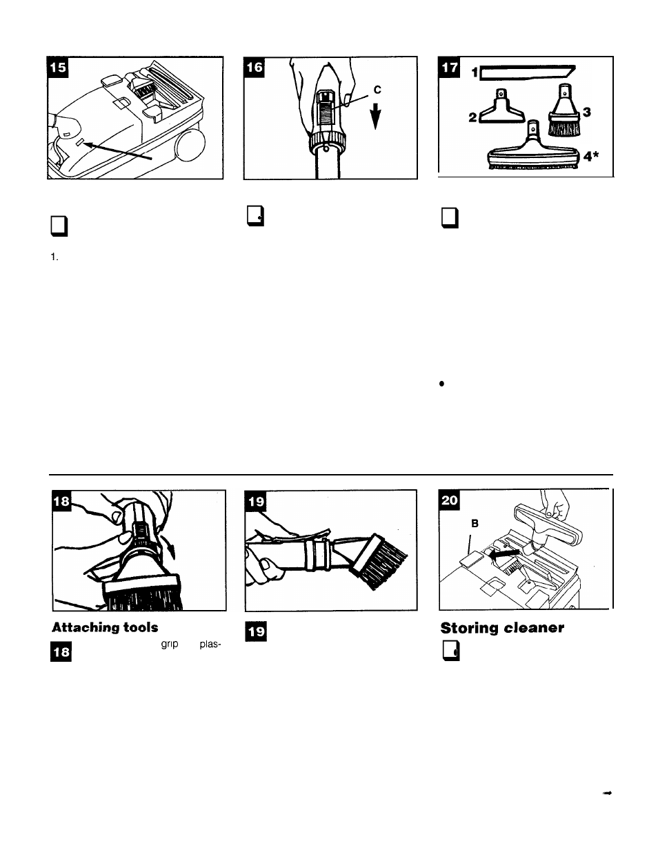 Cleaning tools | Hoover Power Nozzle User Manual | Page 5 / 9