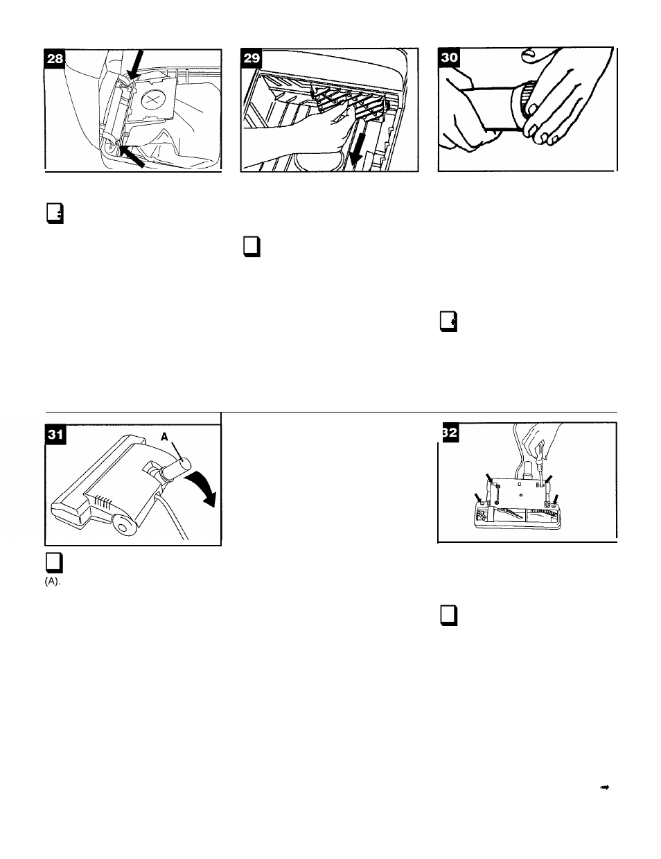 Secondary filter, Clearing blockages, The belt | Hoover Power Nozzle User Manual | Page 7 / 9