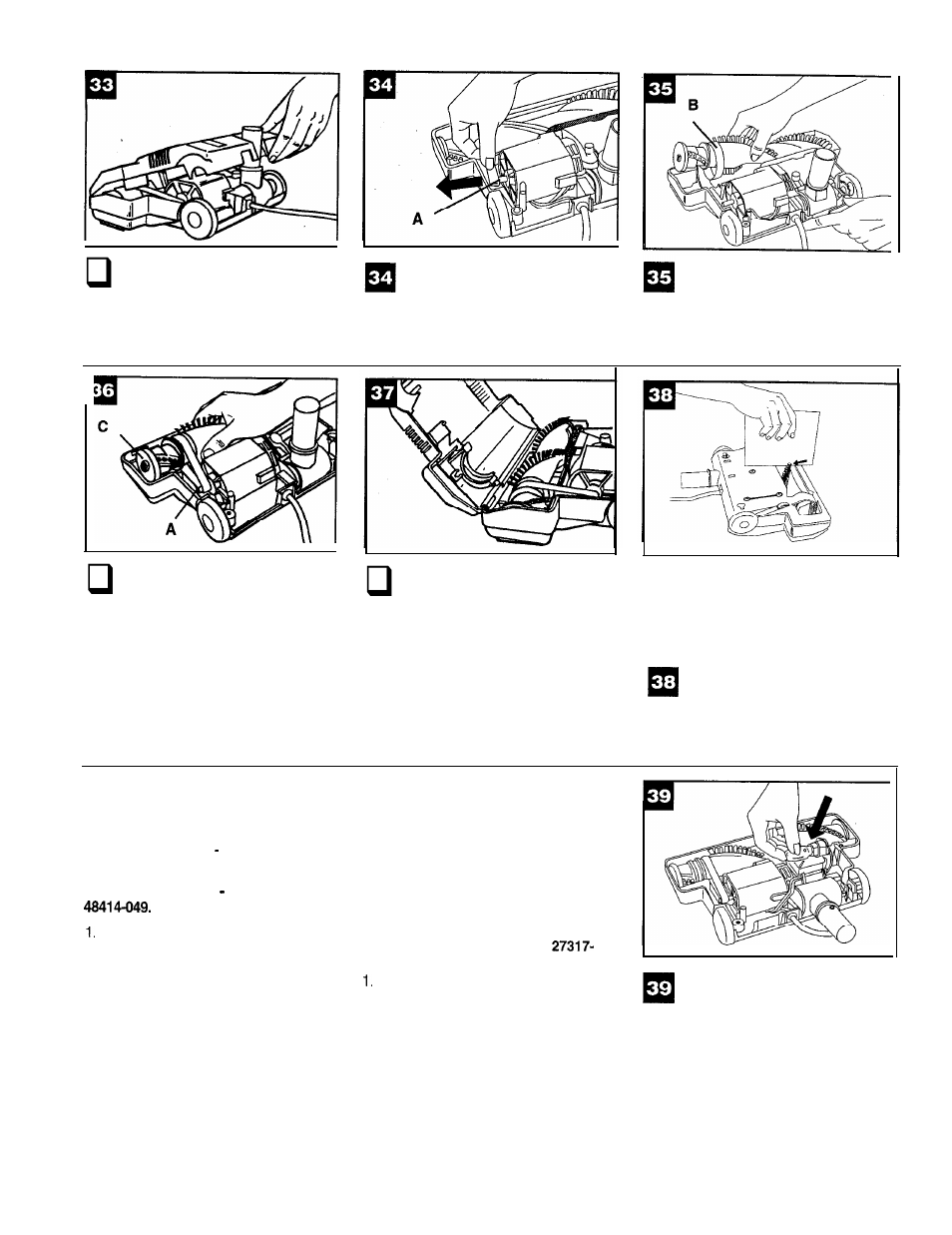 The headlight | Hoover Power Nozzle User Manual | Page 8 / 9