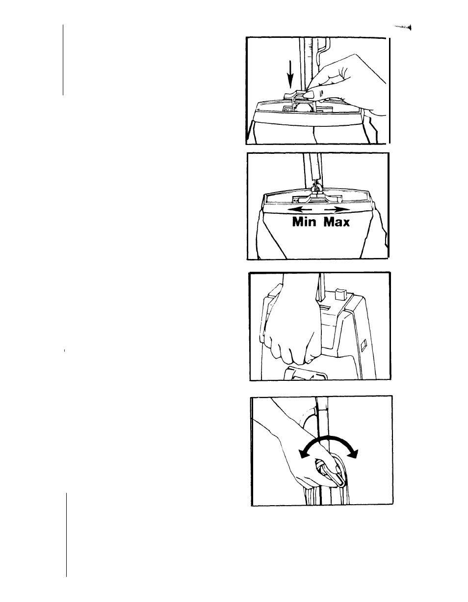 Air freshener dispenser, Carrying handle, Quick cord release | Hoover Z 400 User Manual | Page 12 / 28