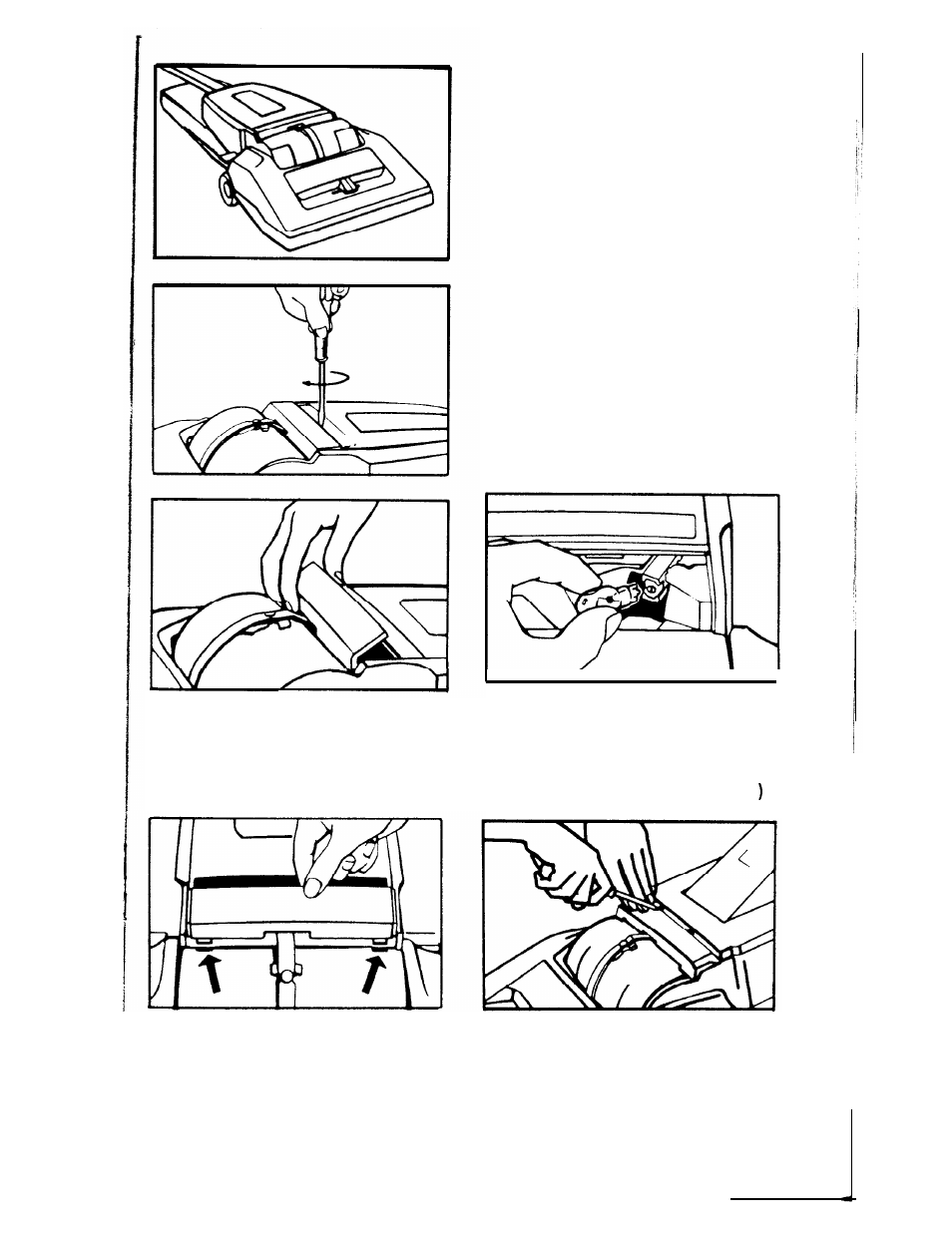 The headlight | Hoover Z 400 User Manual | Page 15 / 28