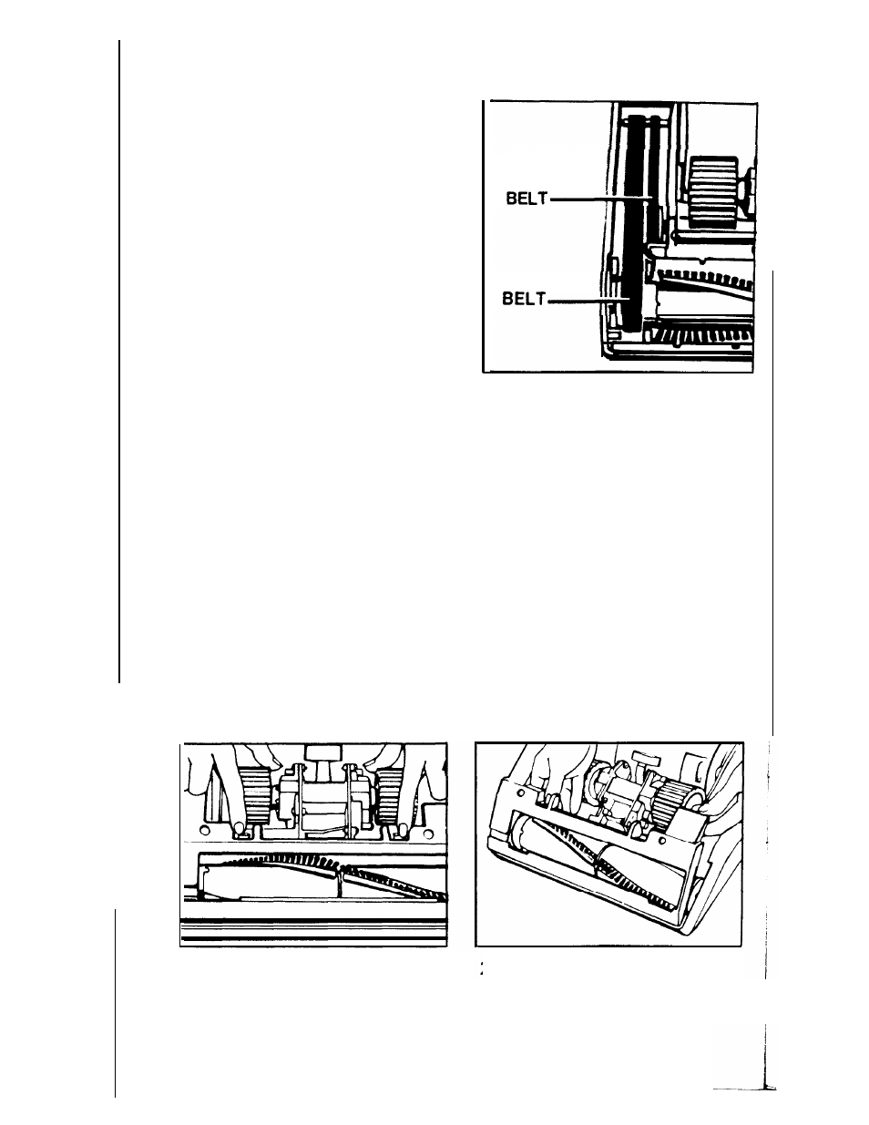 The belts, When to replace belts, How to replace agitator belt | Hoover Z 400 User Manual | Page 16 / 28