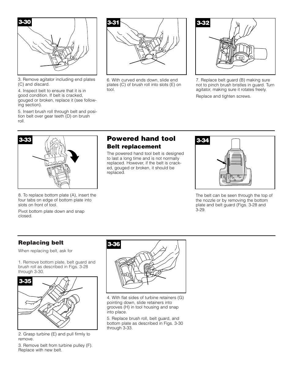 Powered hand tool | Hoover Self-Propelled WindTunnel Bagless with Powered Hand Tool User Manual | Page 12 / 36