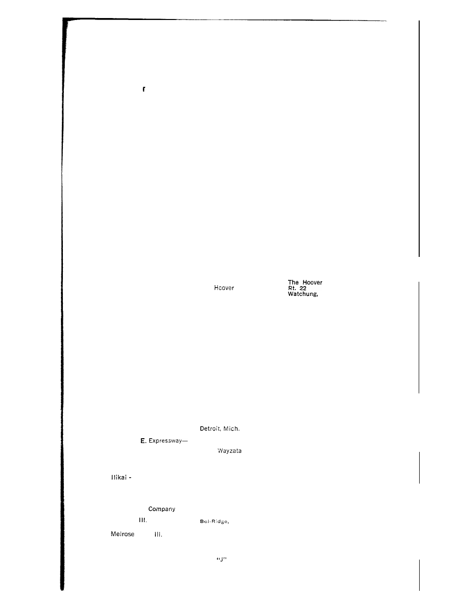 Servicing your hoover appliance, Hoover factory service stations | Hoover 1130 User Manual | Page 13 / 16